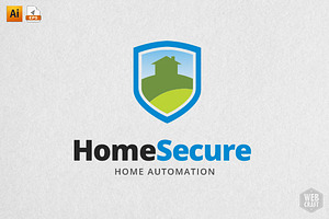 Home Secure Logo Template