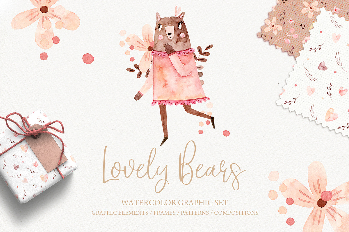 Lovely Bears, an Animal Illustration by svetsum (Photo 1 of 9)
