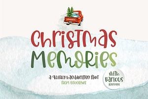 Christmas Memories-Handwritten font