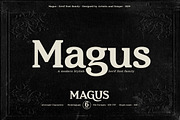 Magus - Serif font family, a Serif Font by Artistic & Unique (Thumbnail 1 of 15)