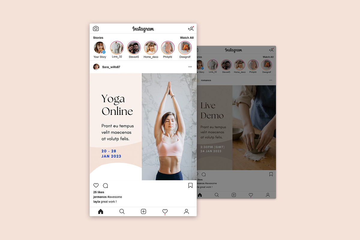 Instagram Puzzle Template in CANVA, a Social Media Template by RWstudio (Photo 5 of 8)