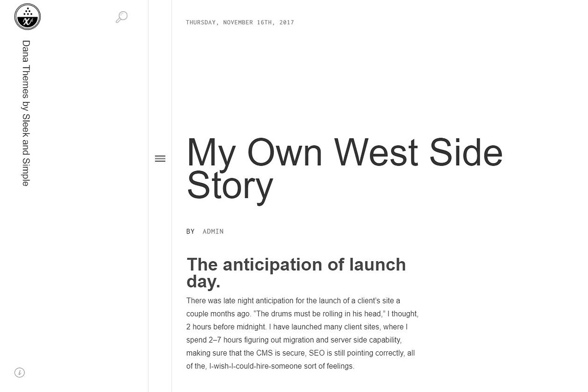 Dana Wordpress Theme, a WordPress Template by Pixel Co. (Photo 4 of 4)