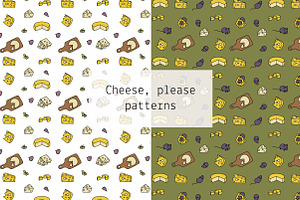Cheese, Please – patterns, a Pattern Graphic by Lyolya Profitrolya