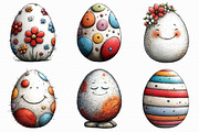 Happy Easter Egg Clipart, an Illustration by Libby Wishes (Thumbnail 6 of 6)