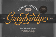 Greybridge - Classic Calligraphy, a Script Font by Letterhend Studio (Thumbnail 1 of 10)