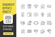 Energy Efficiency Icon Set, an Icon by Grand Design (Thumbnail 1 of 3)
