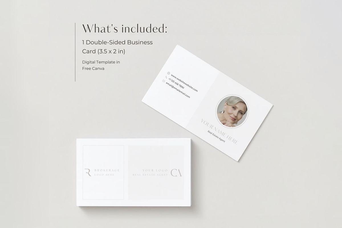 Real Estate Business Card Template, a Branding & Logo Template by EstateElements (Photo 2 of 7)