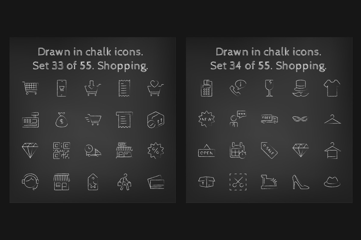 1100 Chalkboard vector icons pack, an Outline Icon by Visual Generation (Photo 20 of 31)