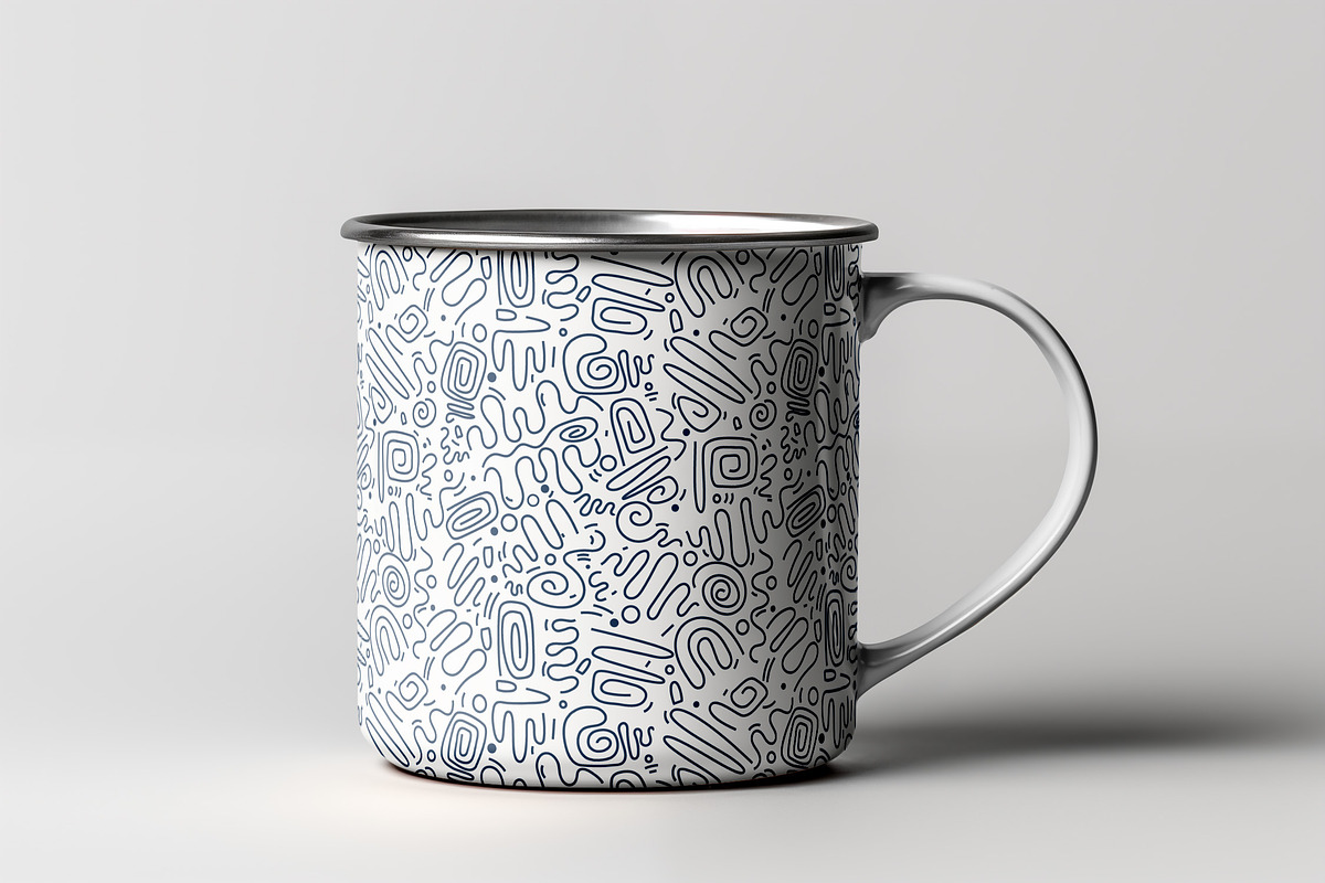 Line Art Doodle Pattern, a Pattern Graphic by Neermana (Photo 3 of 5)