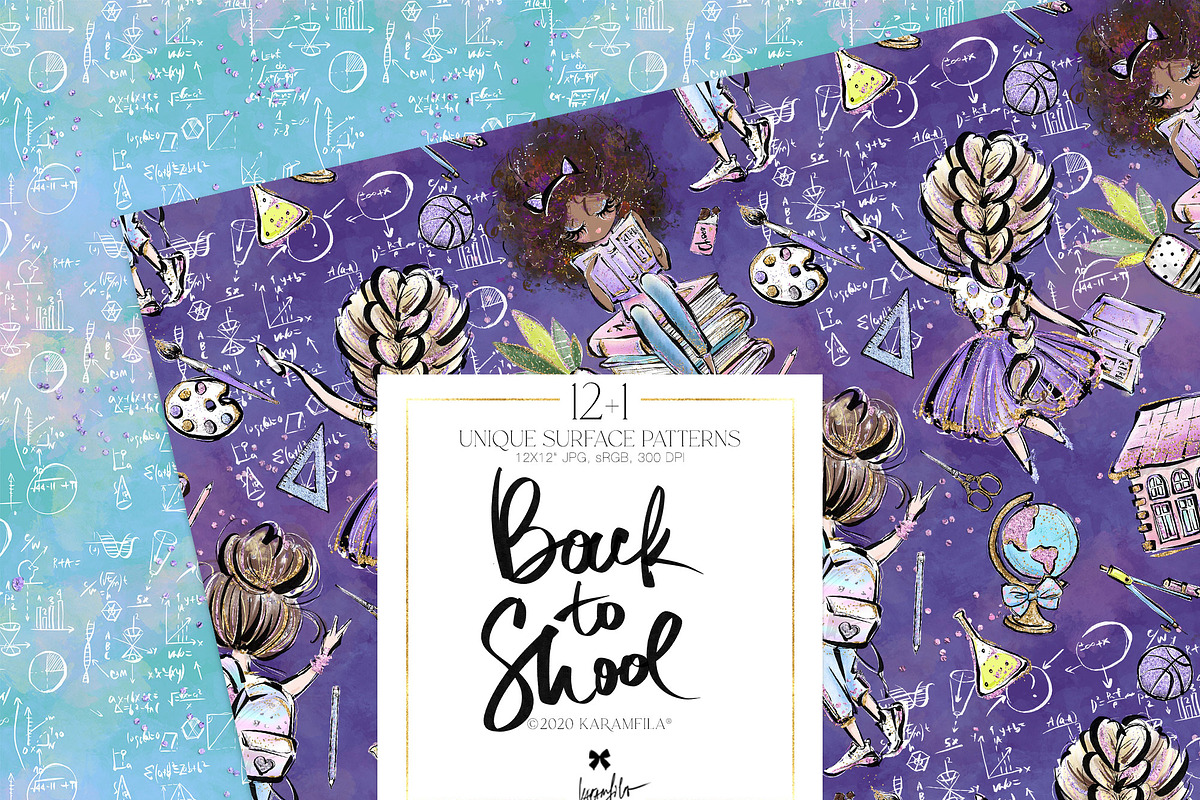 Back to School Teacher Patterns, a Pattern Graphic by KaramfilaS (Photo 2 of 10)