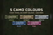 Camo Twitch & Kick Panels, an Object Graphic by Gear Store (Thumbnail 4 of 11)