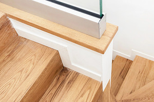 Modern wooden stairs, an Architecture Photo by KYNA STUDIO