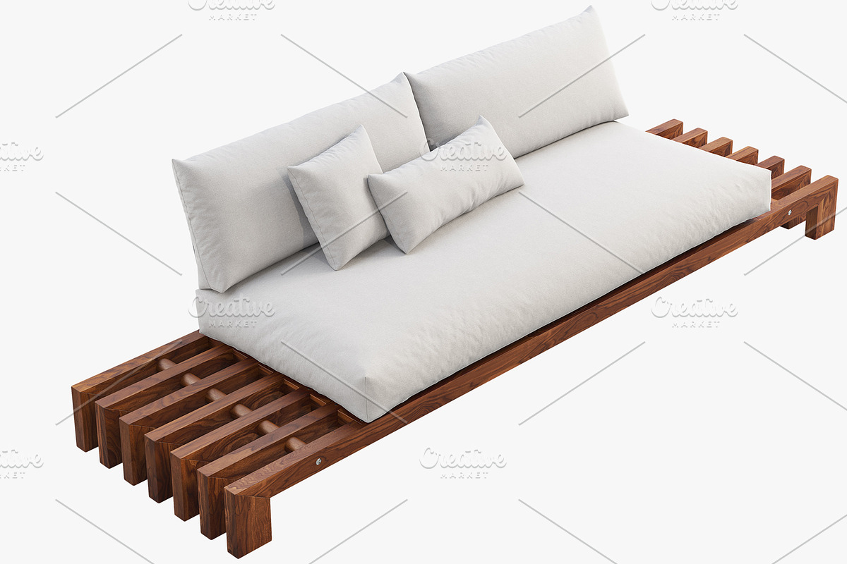 Beltempo Trimmer 3-seat sofa, a Furniture 3D Model by 3dmitruk (Photo 5 of 11)