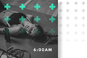 Health & Fitness Social Media Kit, a Social Media Template by TheSwissDesignCo (Thumbnail 5 of 6)