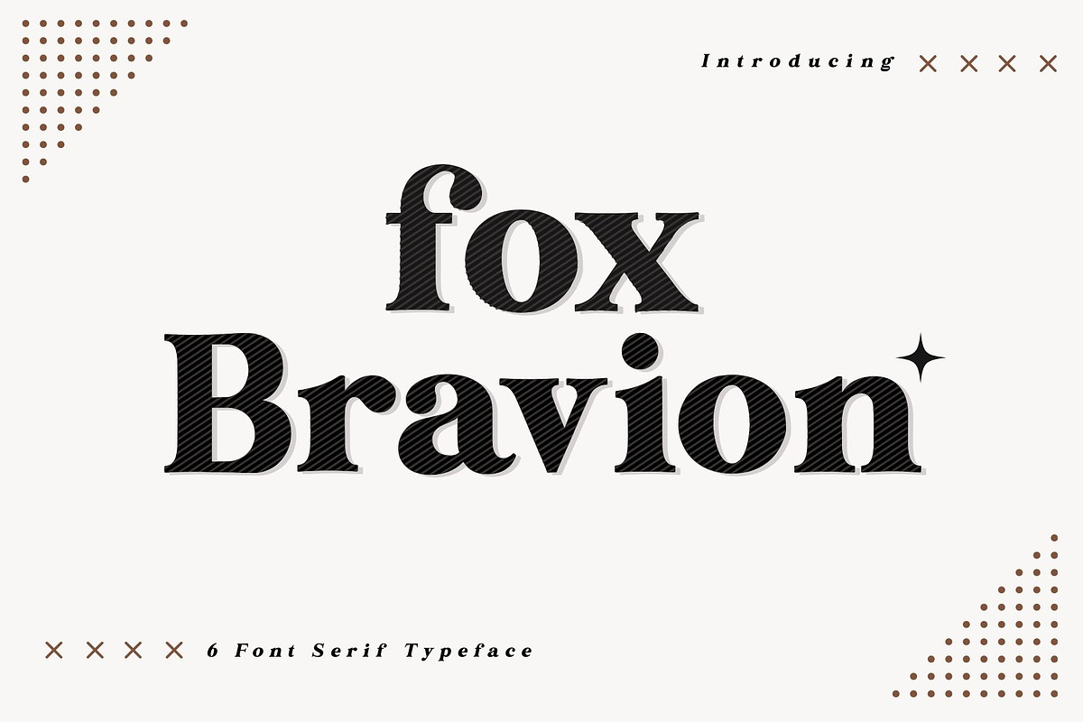 Fox Bravion, a Serif Font by Fox7 By Rattana (Photo 1 of 16)
