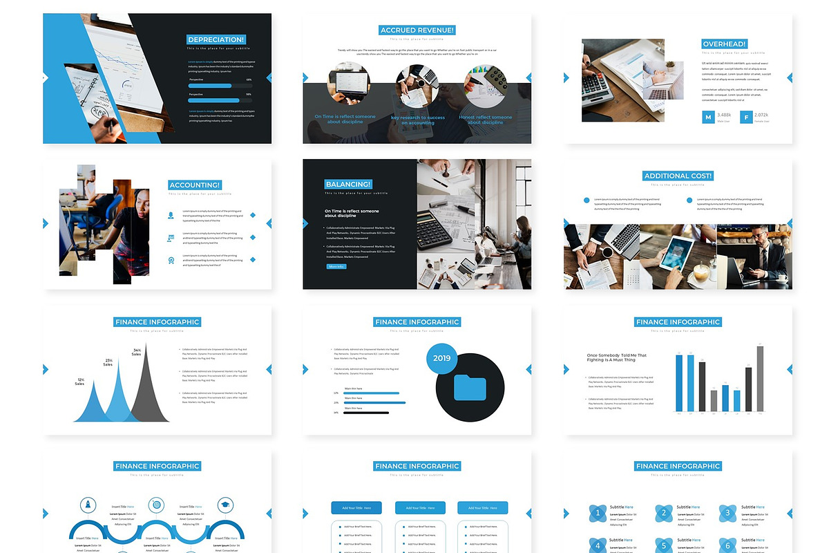 Accounta - Powerpoint Template, a Presentation Template by AQR Studio