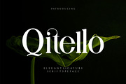 Qitello Ligature Serif Typeface, a Serif Font by Alfinart (Thumbnail 1 of 10)