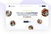 LearnMingle - E-learning Template, an UI Kit Template by EGO Creative Innovations (Thumbnail 1 of 5)