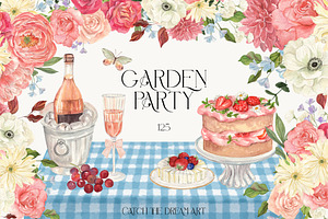 Garden Party Watercolor Florals