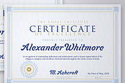 Navy and Gold Certificate Template, a Stationery Template by DesignerCandies (Thumbnail 4 of 4)