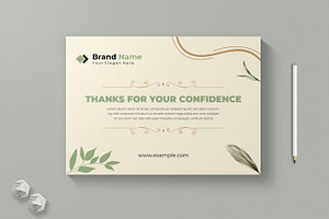 Thank You For Your Card, a Stationery Template by MightyDesign