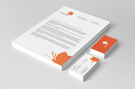 Butterfly stationery