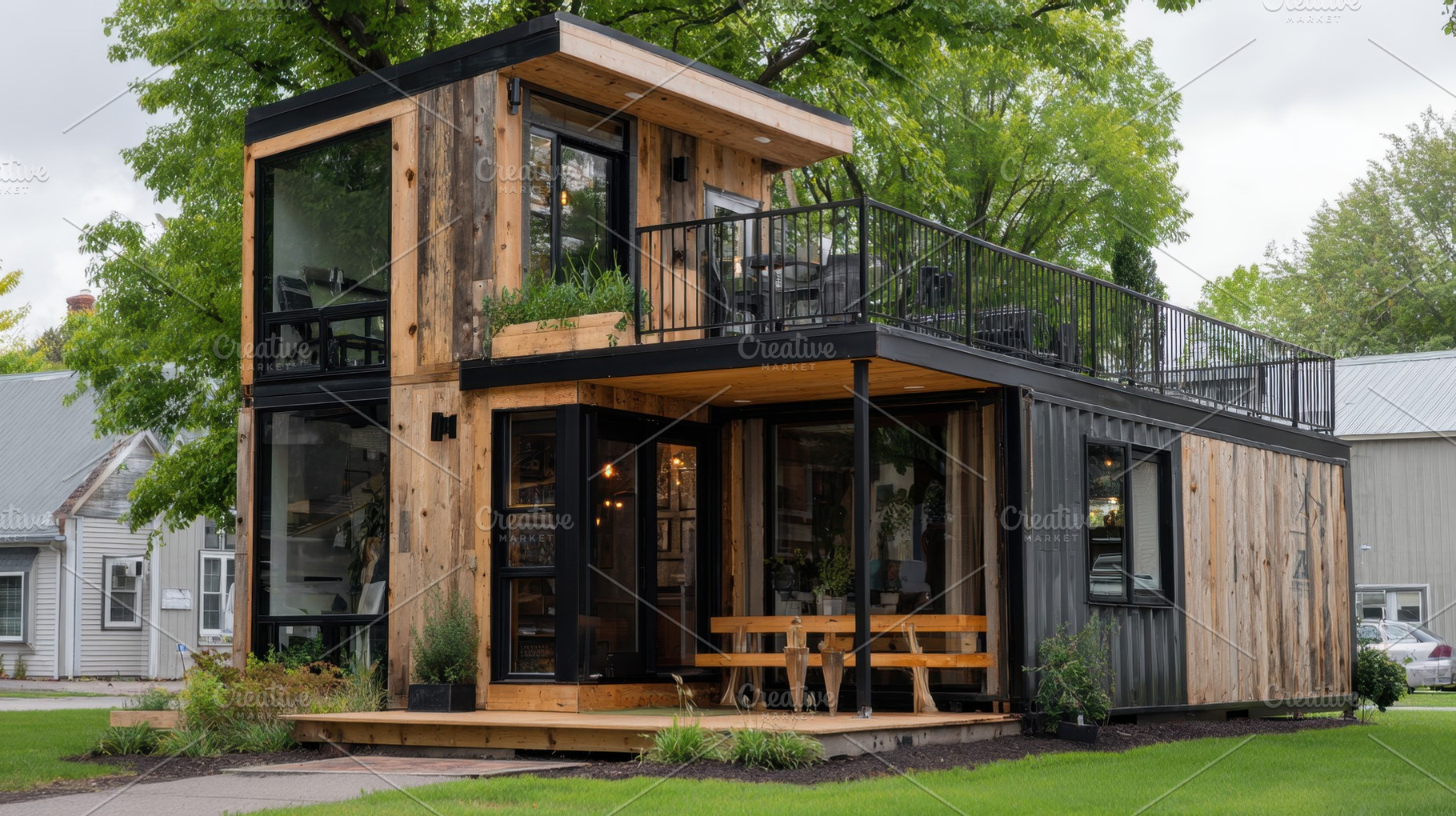 Modern house design garden, a Photo by Beautiful things