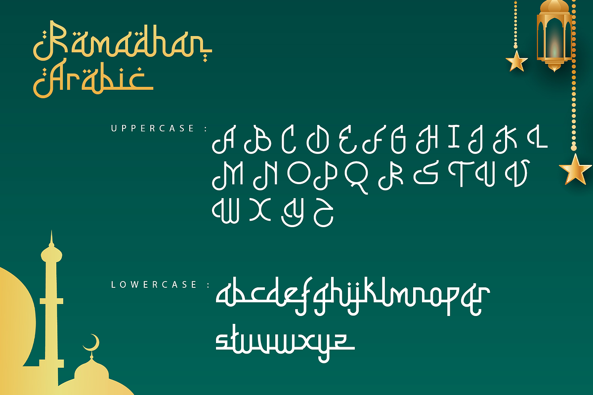 Ramadhan Arabic – Modern Arabic Font, a Handwritten Font by overlaytemplates (Photo 4 of 6)