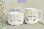 Floral Motivational Self-Care Quotes, a Decorative Illustration by creationsbyapuruh (Thumbnail 7 of 7)