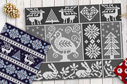 Christmas Knitting Patterns, a Pattern Graphic by Dasha_D (Thumbnail 2 of 6)