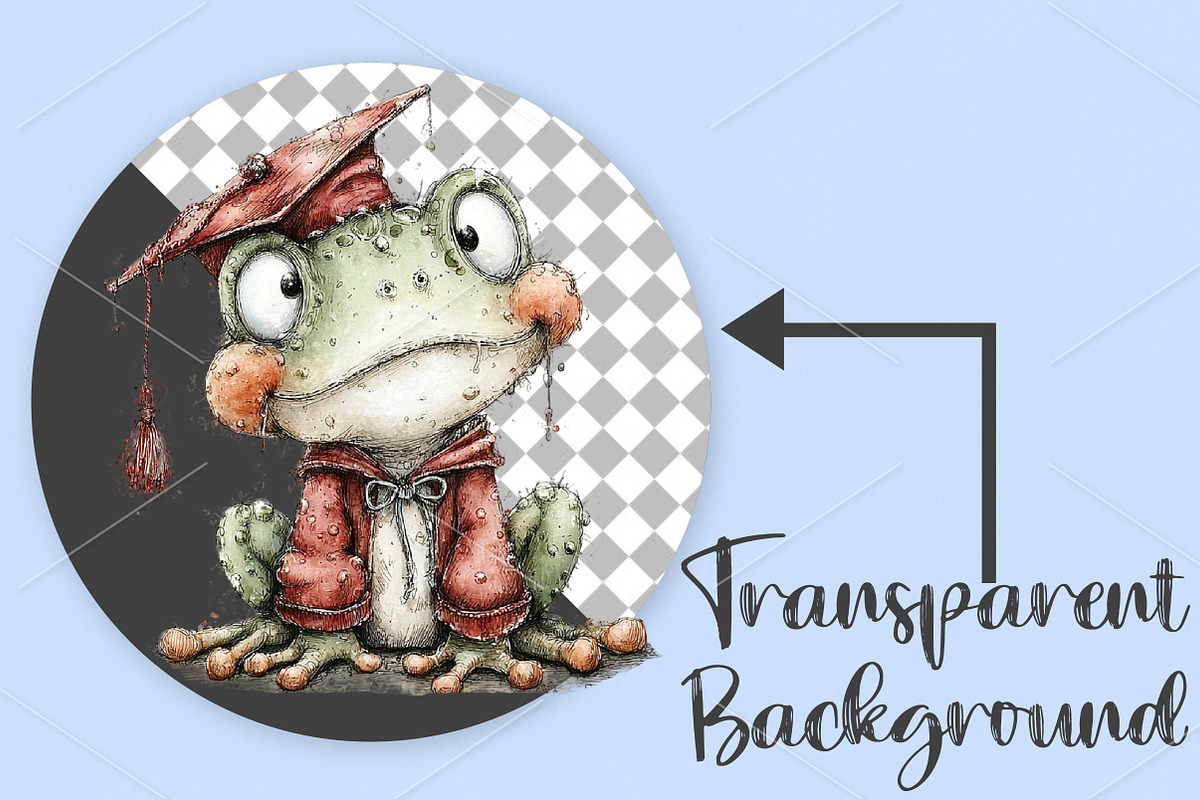 Watercolor Frog Clipart Bundle, an Illustration by Canvas Craft (Photo 2 of 7)