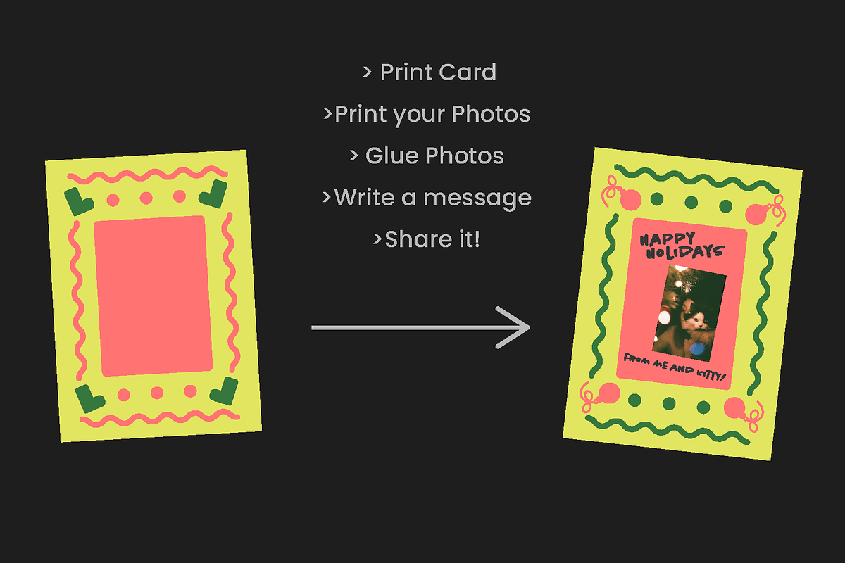 Modern Fun Christmas Holidays Cards, a Card Template by an-arketype studio. (Photo 2 of 4)