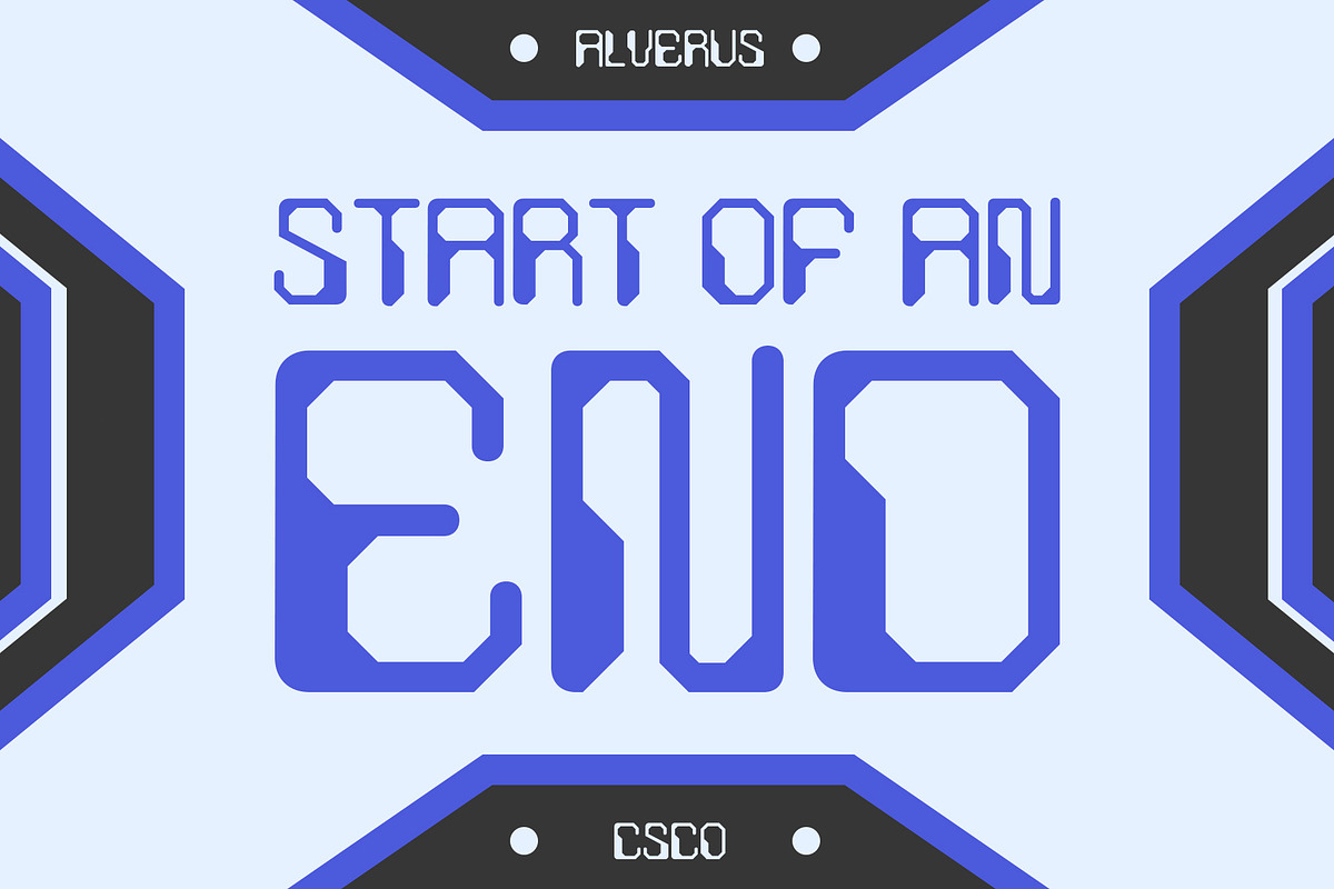 Alverus – Futuristic Typeface, a Sans Serif Font by Craft Supply Co. (Photo 2 of 8)