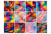 Colorful Oil Paint Strokes Pattern, a Pattern Graphic by Forhadx5 (Thumbnail 6 of 14)