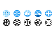 5 Logo Templates. Air & Sea Traffic, a Branding & Logo Template by Youhhou (Thumbnail 2 of 2)