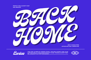 Laries Bold Script Font