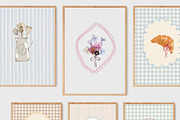 Cottagecore Clipart Frames Posters, a Decorative Illustration by whiteheartdesign (Thumbnail 20 of 21)