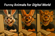 Funny Animals for Digital World, an Animal Photo by Design_Planet (Thumbnail 1 of 4)