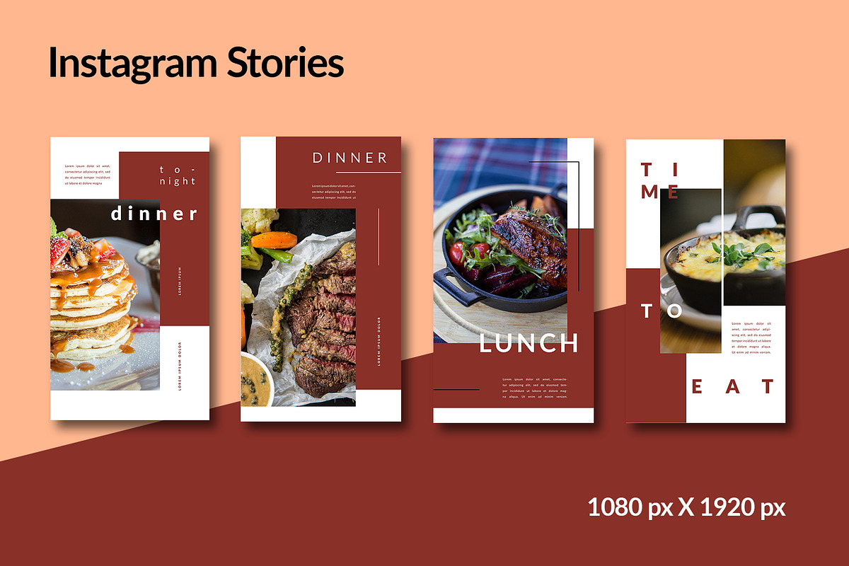 Food Instagram Template, a Social Media Template by Meknya (Photo 2 of 6)