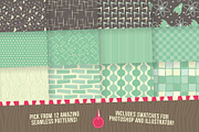 1950s Retro Seamless Patterns, a Pattern Graphic by Wingsart Studio (Thumbnail 2 of 2)