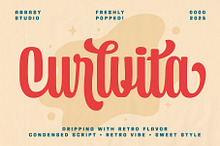 Curlvita – Retro Condensed Script