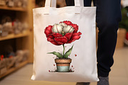 Whimsical Spring Hibiscus Flowers, an Illustration by Designworld (Thumbnail 4 of 7)