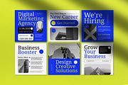 Blue Minimalism Business Instagram, a Social Media Template by graphicook (Thumbnail 2 of 5)