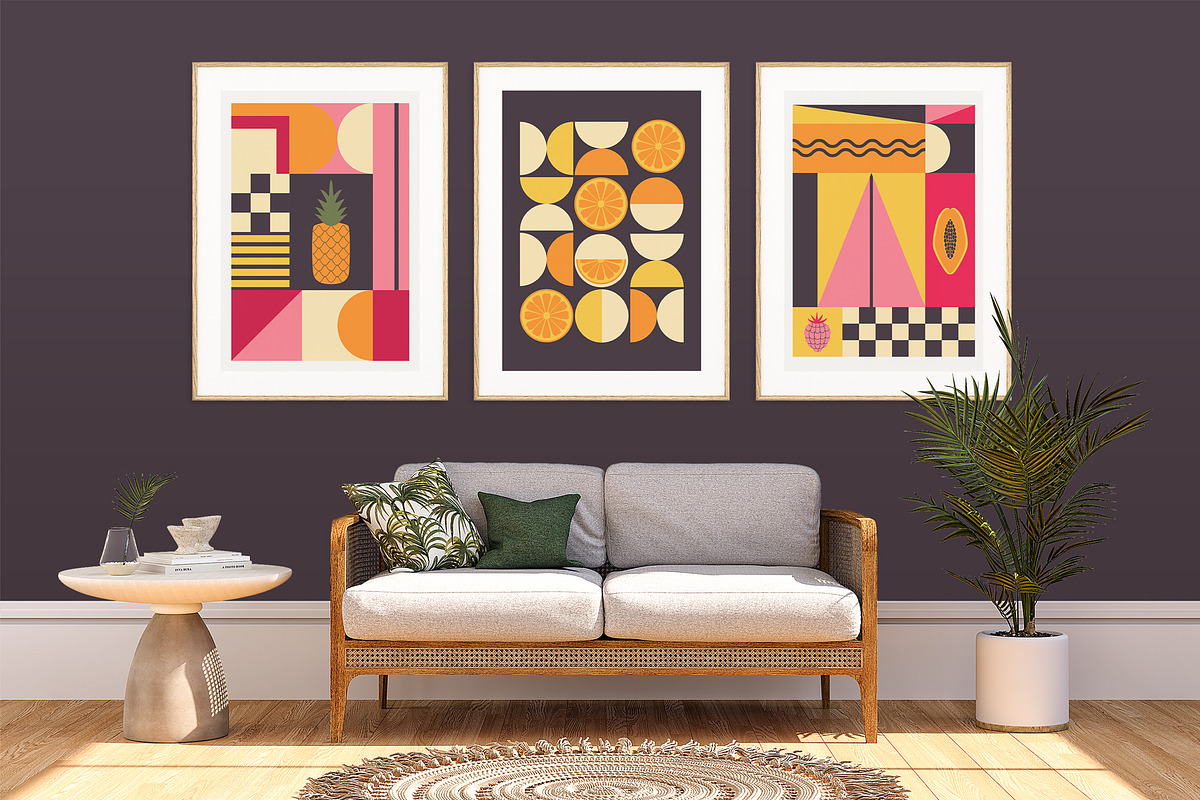 Geometric Retro Fruit Poster creator, an Object Graphic by Sofico (Photo 8 of 18)