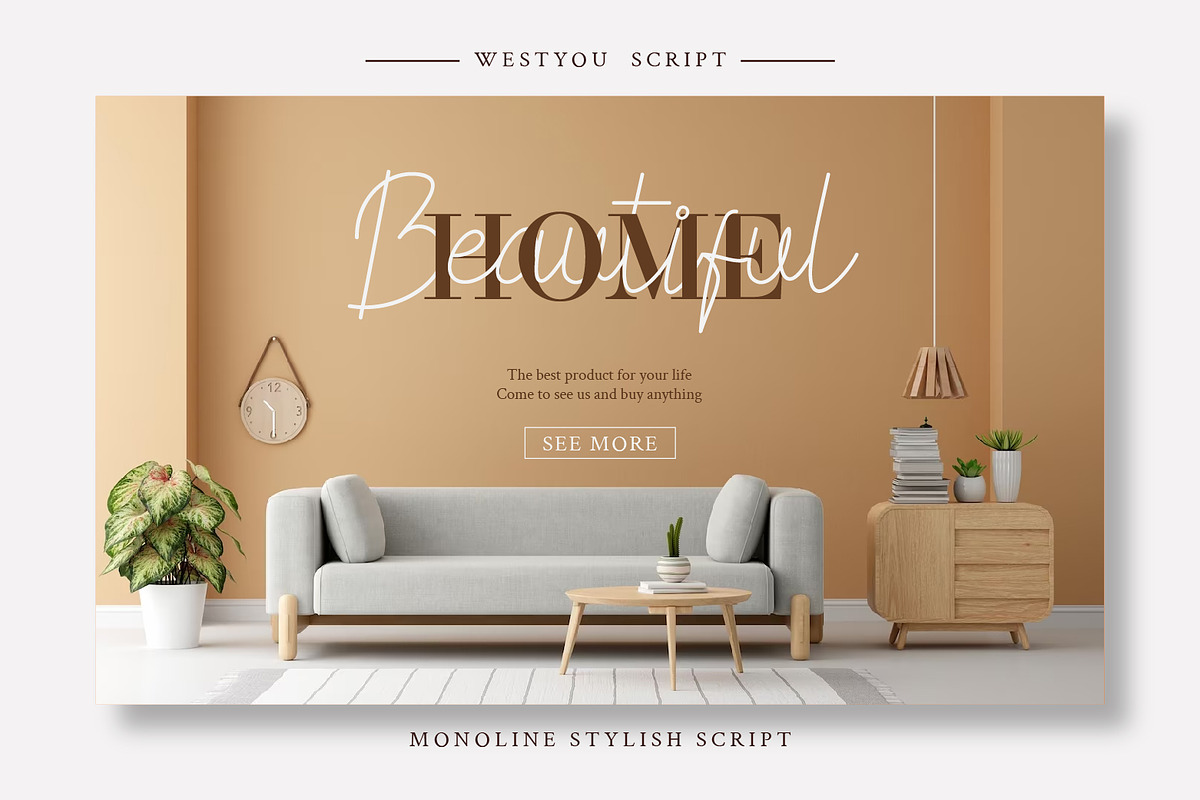 Westyou - Script Monoline, a Font by Hasbi Creative (Photo 4 of 11)