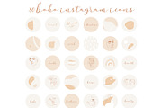 Neutral Bohemian Insta Story icons, a Social Media Template by velychko.ua (Thumbnail 1 of 9)
