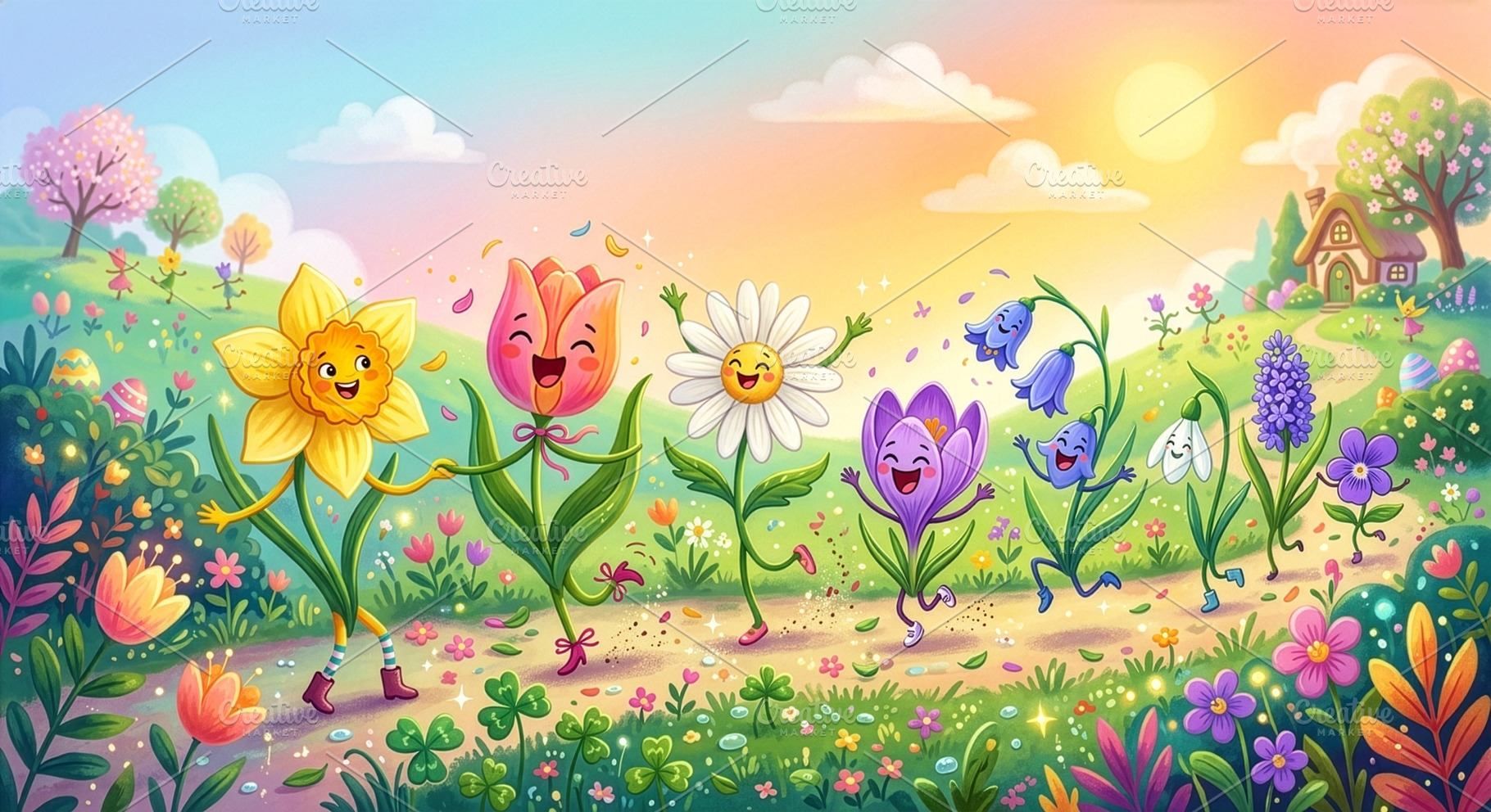 Cheerful cartoon illustration of per, a Holiday Photo by Imaginarium