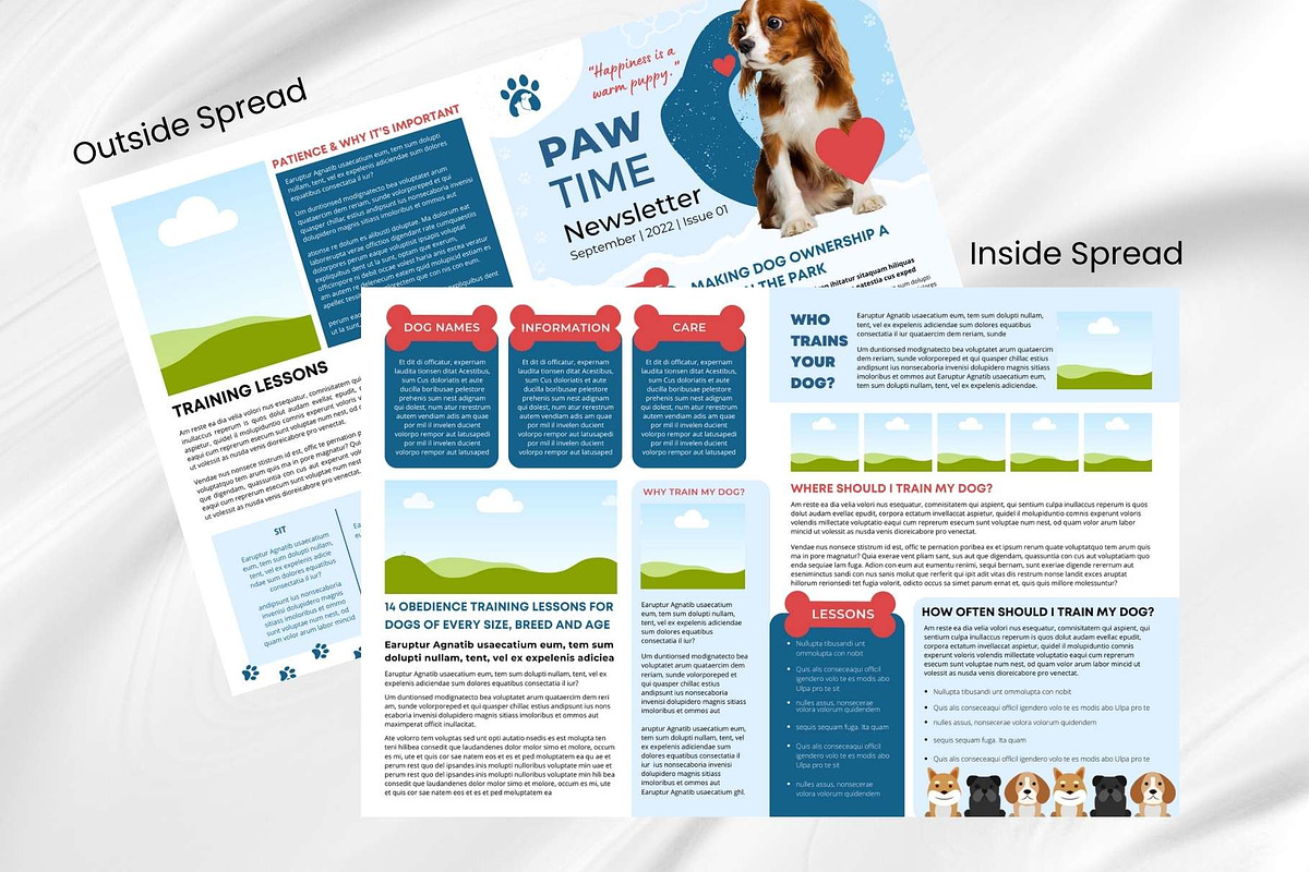 Canva Newsletter Template Dogs Pets, an Email Template by PixelCraft (Photo 12 of 15)
