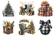Luxury Plaid Black and White Christm, an Illustration by DreamArtGraphic (Thumbnail 3 of 5)