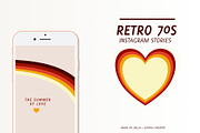 Retro 70s Instastories Template, a Social Media Template by Bella+Sophia Creative (Thumbnail 1 of 6)